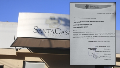 Comissão técnica da Santa Casa de Ourinhos informa esgotamento completo de vagas no hospital 