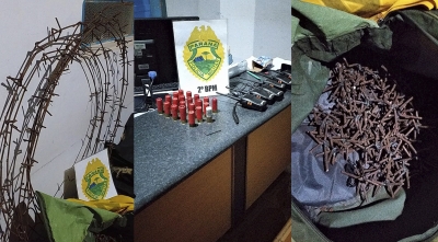 Polícia apreende munição, carros, coletes e equipamentos de quadrilha de assalto a bancos, no norte do Paraná