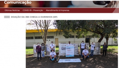 Ourinhos recebe doações de 42 mil EPIs, 4,5 mil cestas básicas e 500L de álcool gel de empresa