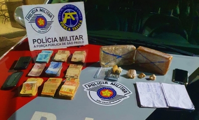 Casal é preso acusado de tráfico de drogas no CDHU em Ourinhos 