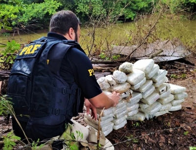 Ação conjunta entre a PRF e o 13º BAEP apreende skunk em Santo Antônio da Platina-PR