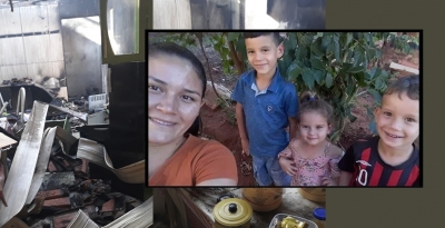 Incêndio destrói casa em Marques dos Reis e deixa família desabrigada, na divisa de Ourinhos e Jacarezinho 