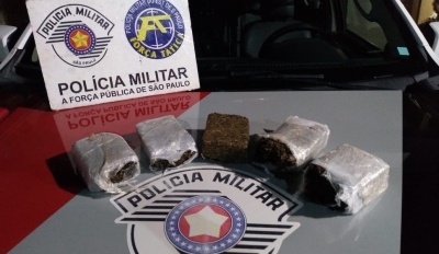 Instalador é preso ao ser flagrado com cinco tijolos de maconha em Ourinhos 