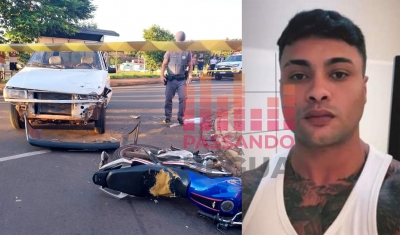 Jovem de 24 anos perde a vida em acidente entre carro e moto em Santa Cruz do Rio Pardo