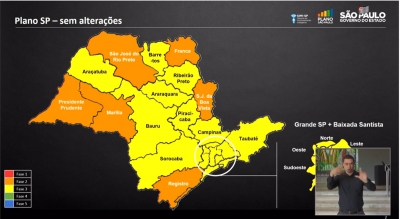 Sem mudança no Plano SP, Ourinhos ficará na fase laranja por pelo menos mais uma semana 