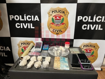 Casal é preso por tráfico de drogas em condomínio residencial em Ourinhos