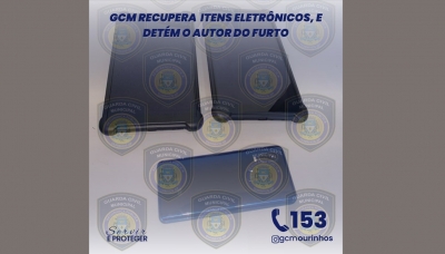 Homem é detido pela GCM após furto de tablets e celular em USF do Jardim Josefina em Ourinhos