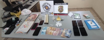 Ação conjunta resulta na prisão de supostos membros de facção criminosa acusados de tráfico de drogas em Salto Grande