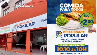 Prefeitura de Ourinhos anuncia inauguração do Primeiro Restaurante Popular; no dia 10 de outubro