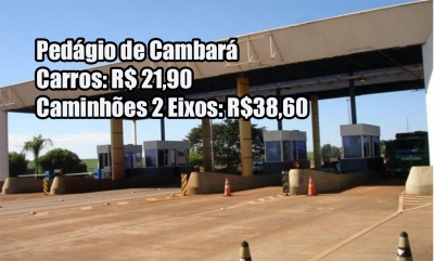 Econorte define valor de tarifa de pedágio na praça de Cambará que volta a funcionar no sábado, 1