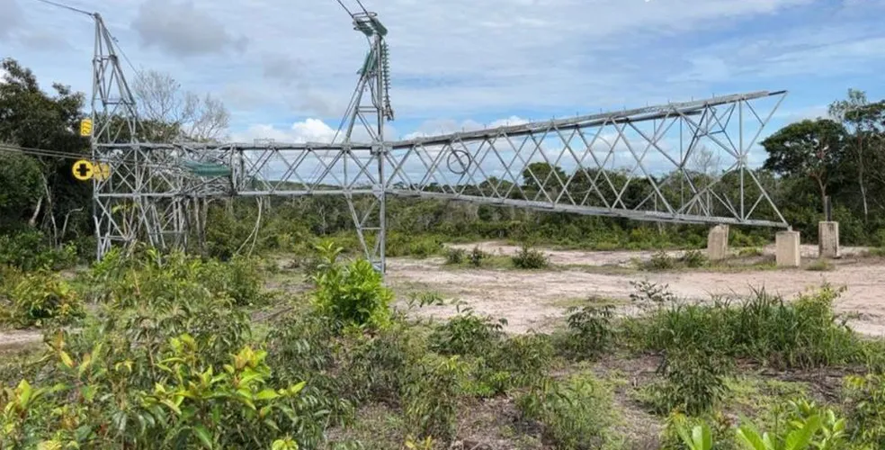 Torre de transmissão tem estrutura metálica vandalizada em Palmital, diz Aneel