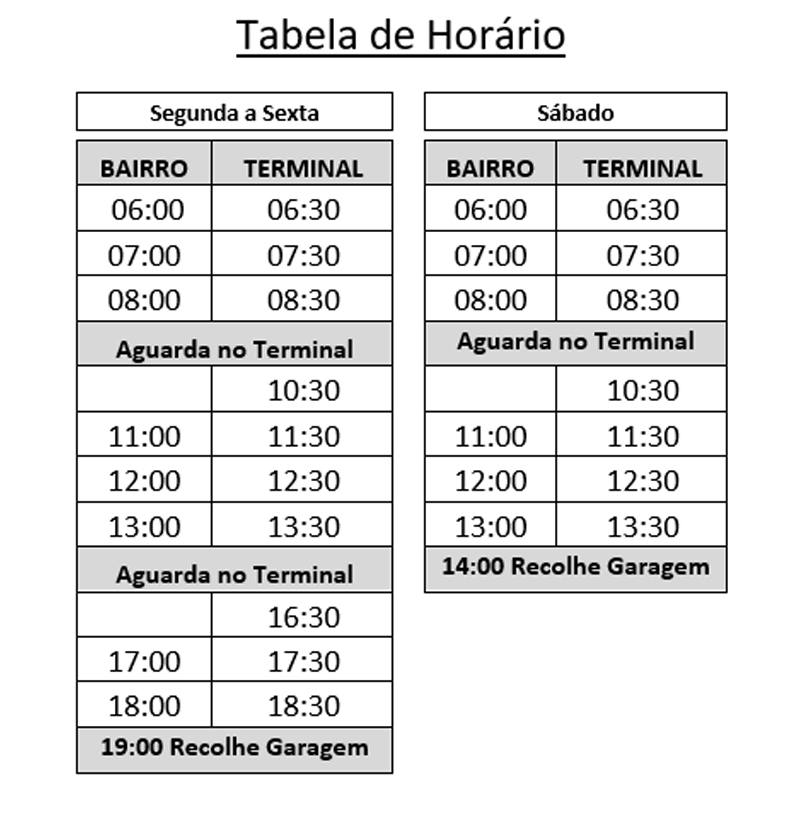 Circular Cidade de Ourinhos divulga nova tabela de horários dos ônibus que valem a partir desta